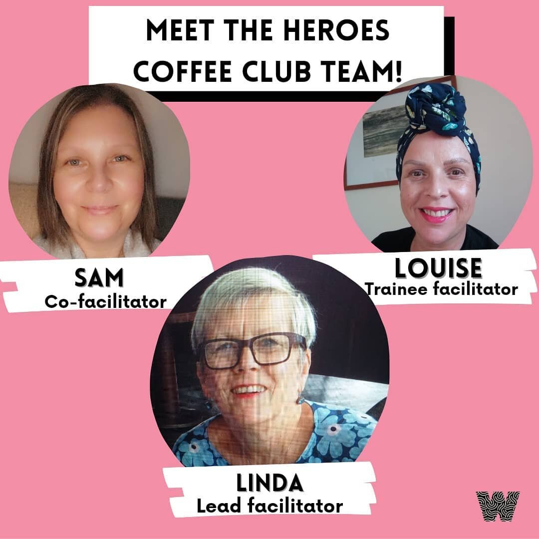 Meet the team! 💫

Happy Monday everyone! Today we would like to introduce you to the wonderful women who very kindly facilitate our Heroes Coffee Clubs.

If you have been lucky enough to attend one of our meetings, you may have already met these lad
