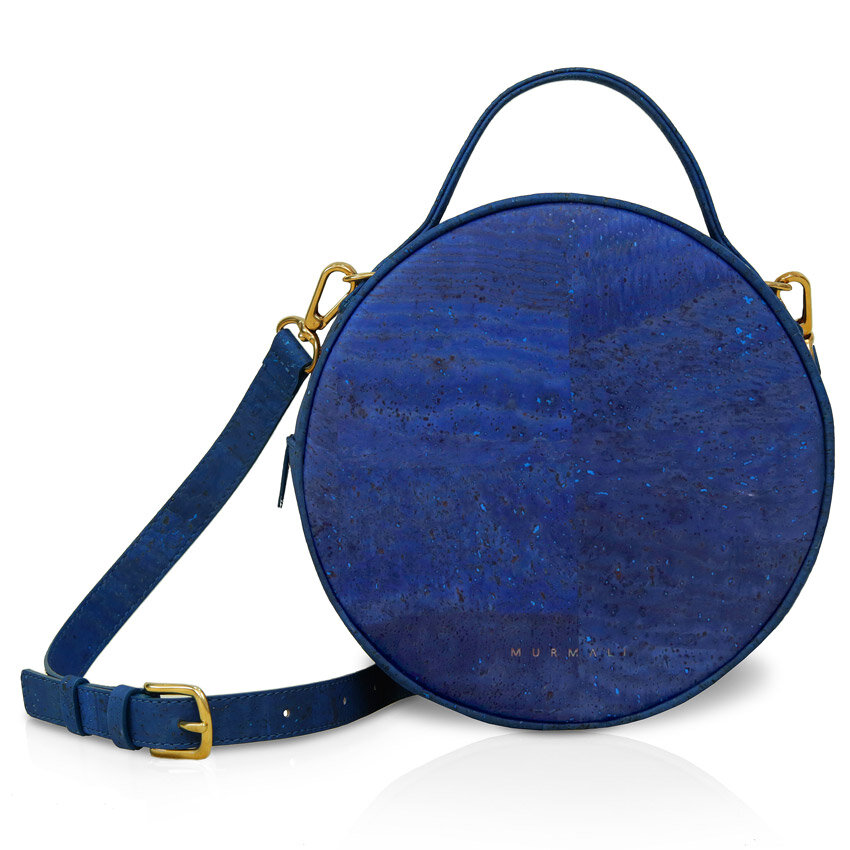 Beta bag | Navy Cork Fabric — Murmali - Vegan and Sustainable Cork Handbags