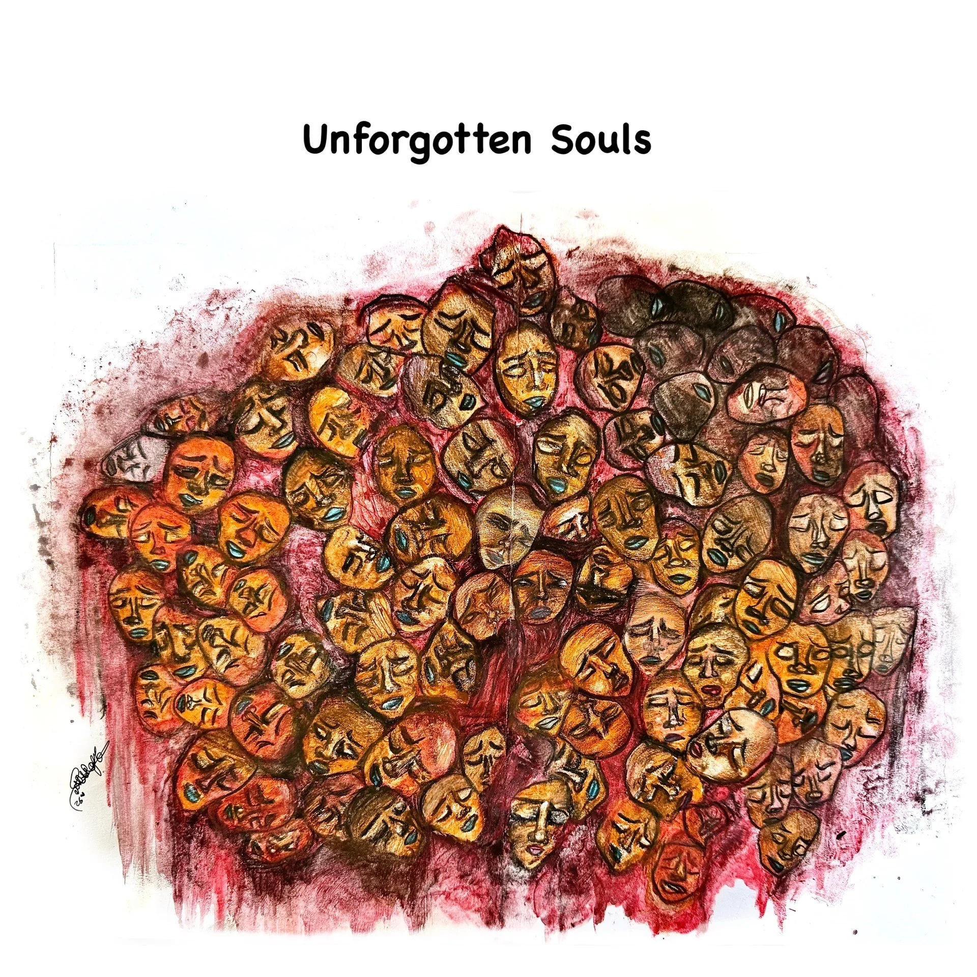 “Unforgotten Souls,” Art, Nada Anwar Rajab.
