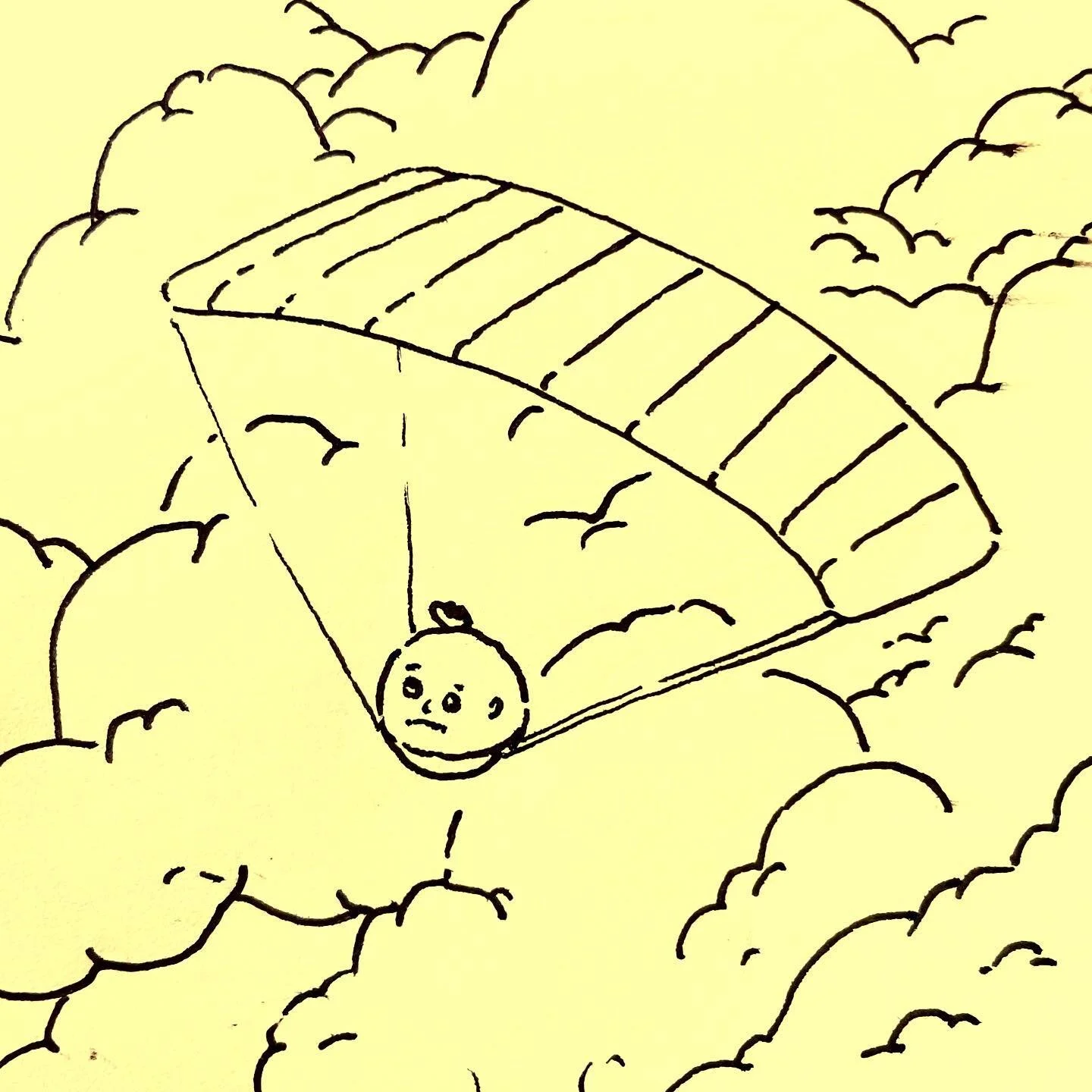 Fat Baby got lost in the clouds yesterday. Some say Fat Baby is still out there, gliding through those fluffy air pillows. We&rsquo;ll never know. It&rsquo;s too unknowable. A secret even.
.
.
.
#goodmorning #fatbabylife #fatbaby #clouds #glide #secr