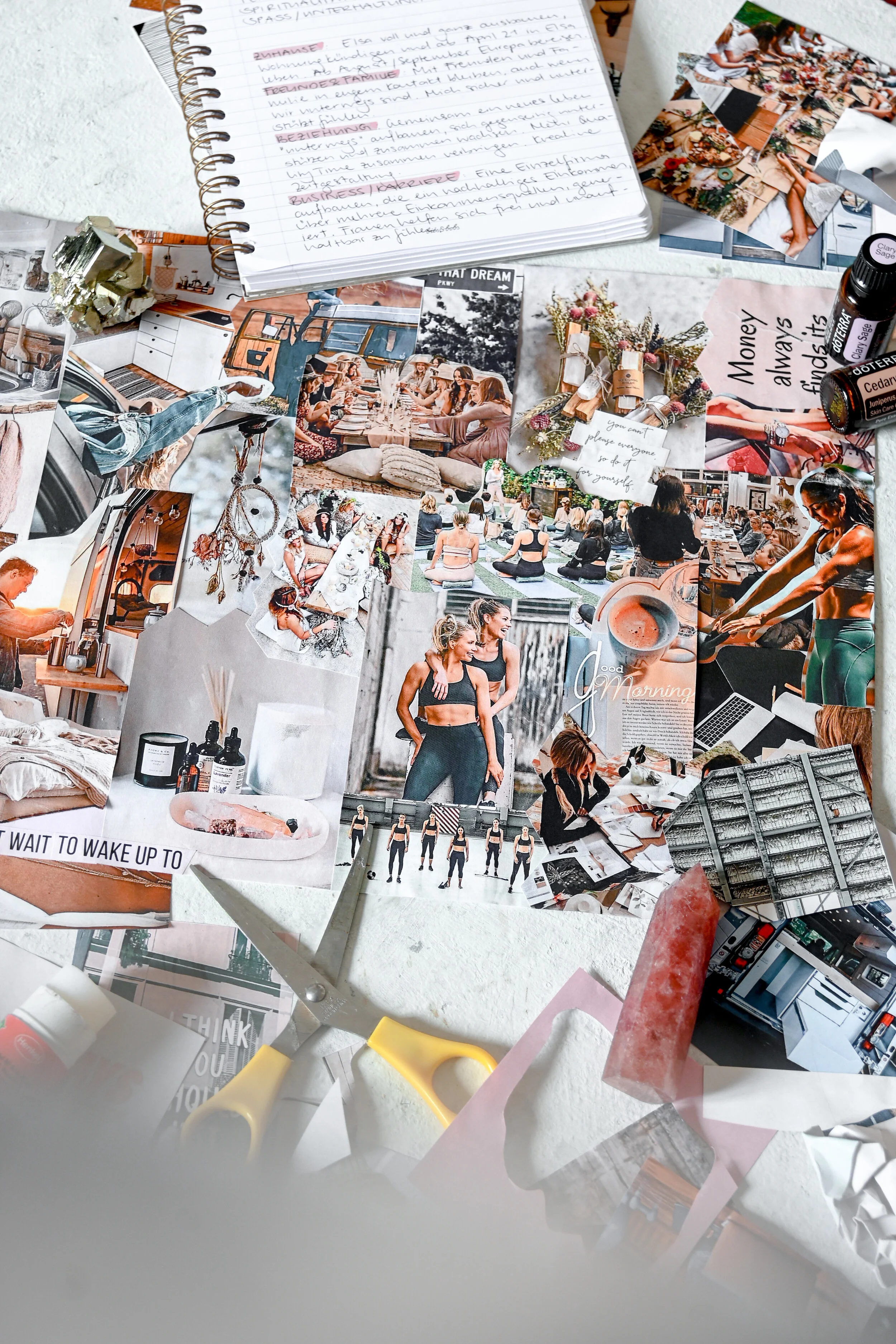 auf ein neues Jahr - Vision Board