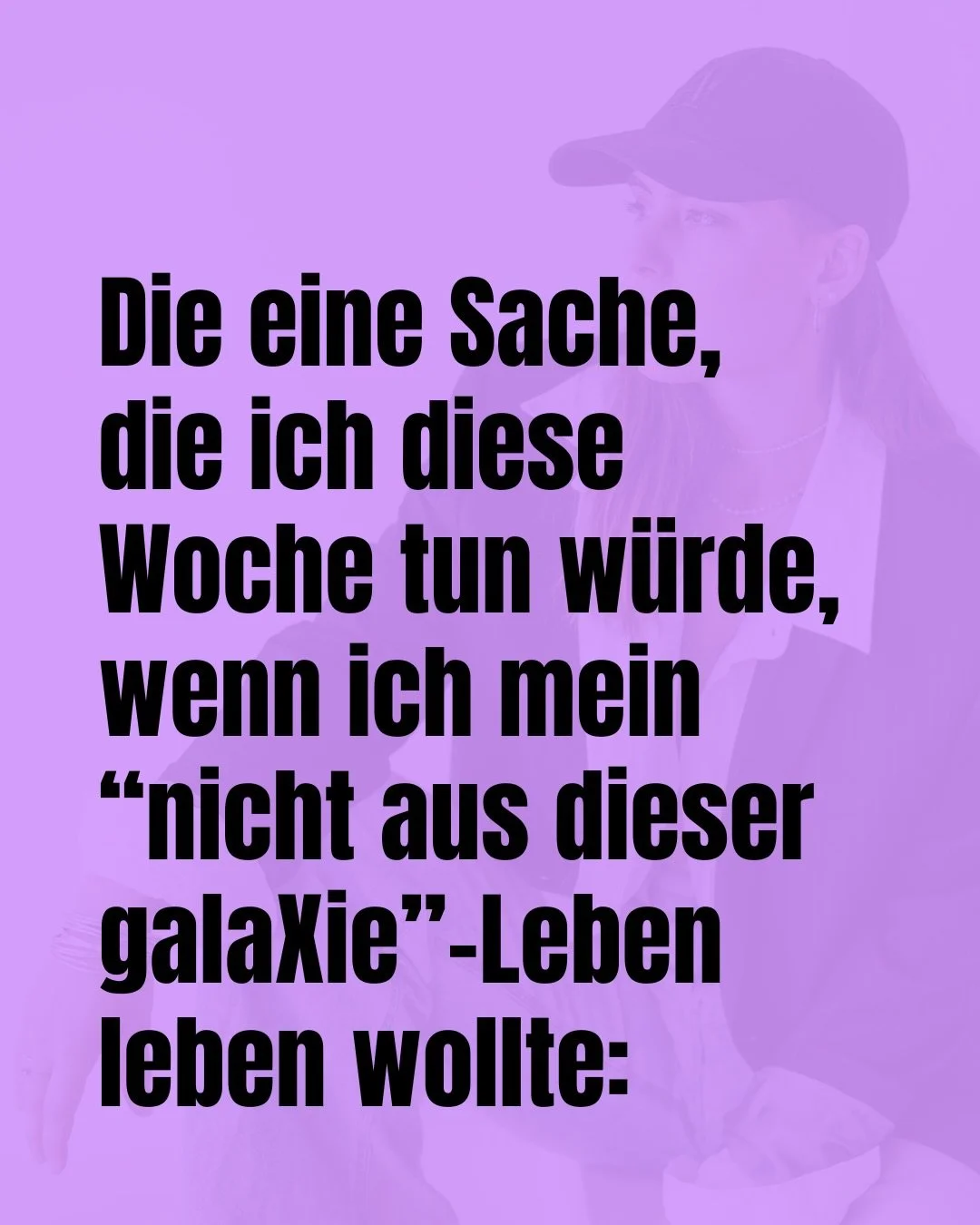 Die meisten Frauen wollen nicht zu wenig.
Sie relativieren zu viel.

&bdquo;Eigentlich w&auml;r das schon mein Traum &hellip;&ldquo;
&bdquo;Aber realistisch gesehen &hellip;&ldquo;
&bdquo;Ist ja auch okay so &hellip;&ldquo;

Bullshit.

Du sitzt am Ti