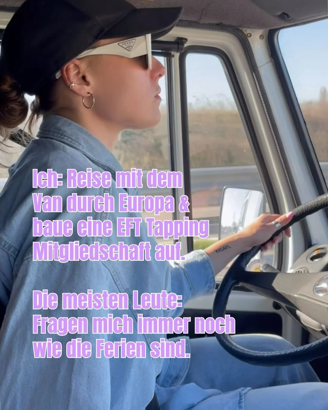 Du hast lange genug an dieser Scheiss-Handbremse gezogen.

Ich fahr gerade mit dem Van durch D&auml;nemark und baue nebenbei eine Tapping Mitgliedschaft auf. Und weisst du was die Leute mich immer noch fragen? Wie die Ferien waren.

Nach &uuml;ber 4 