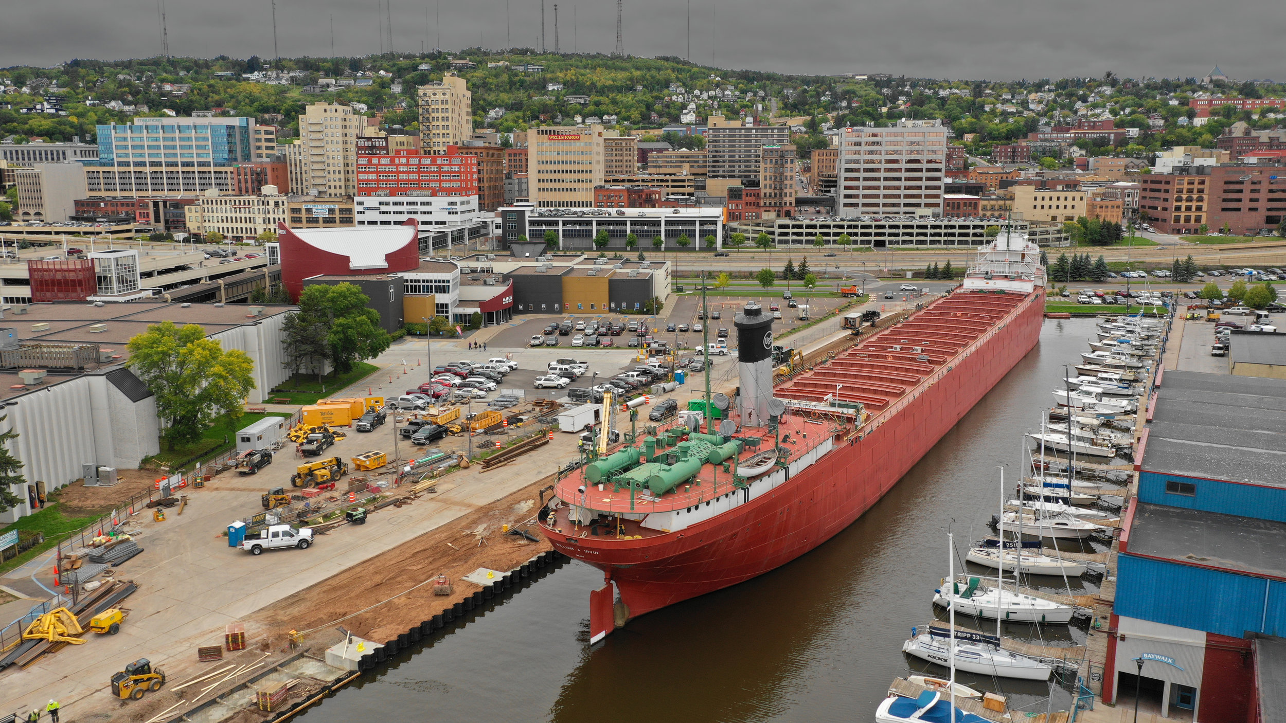  Minnesota Slip and retired ore carrier Irvin. 