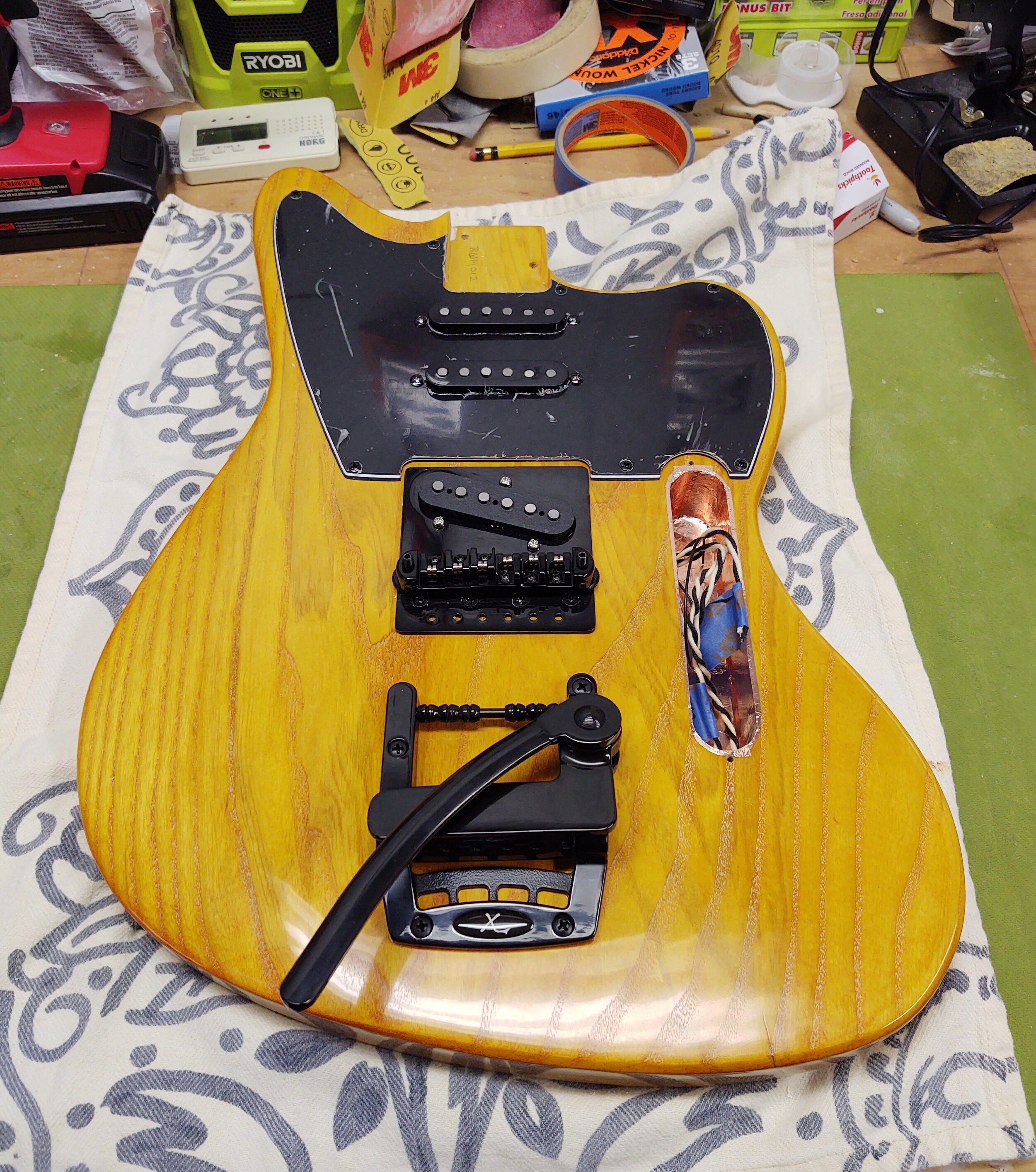 2021 Tele/Strat/Mashup, in final assembly