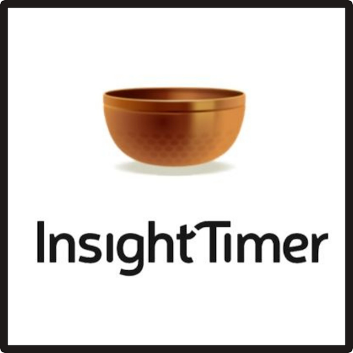 Logo for InsightTimer, which is a meditation bowl over a white backdrop