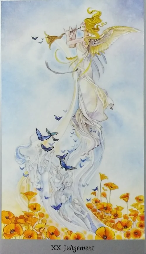Judgement ~ Shadowscapes Tarot, created by Stephanie Pui-Mun Law, published by Llewellyn Publishing.