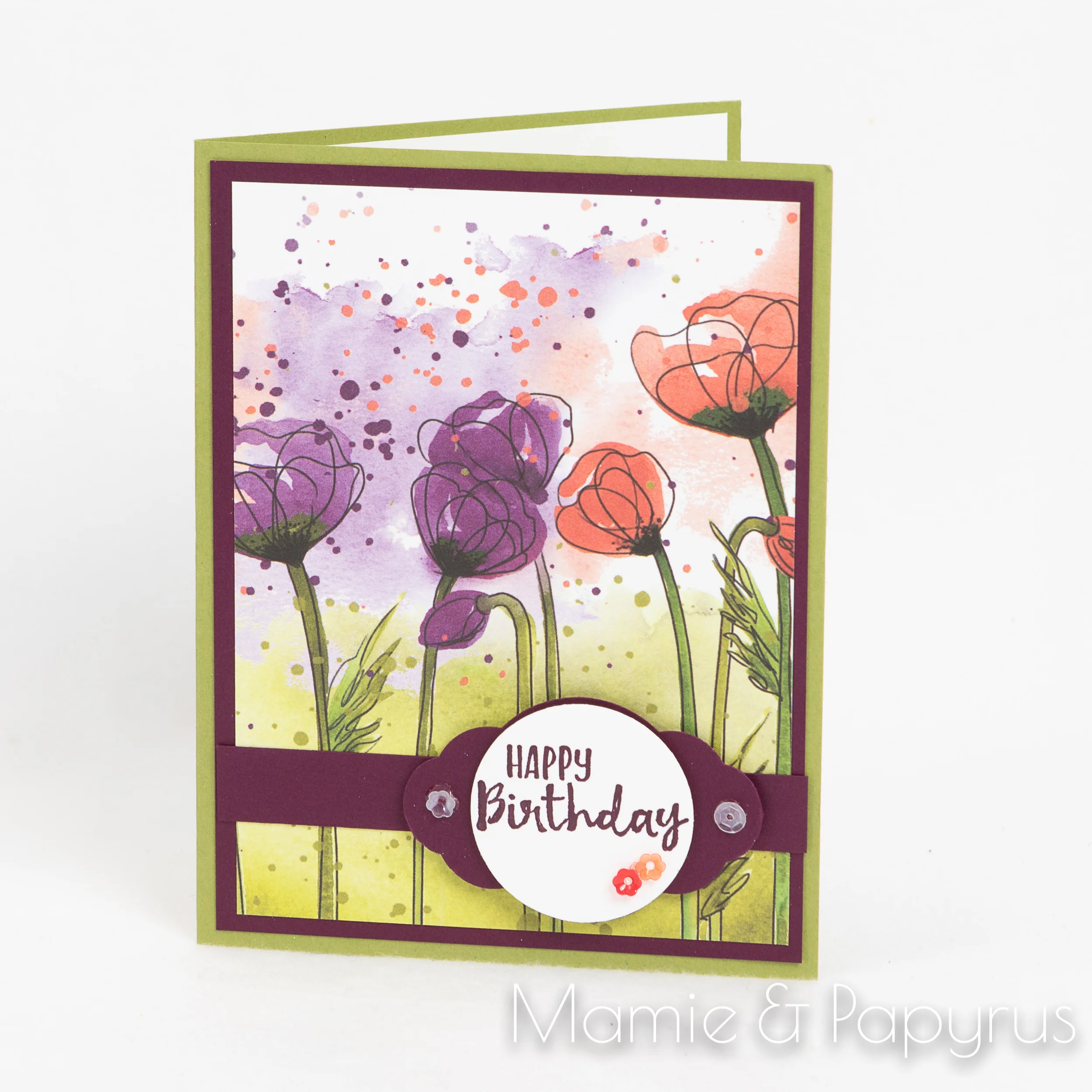 La collection Champs de coquelicots permet de créer de très belles cartes, tout en simplicité.