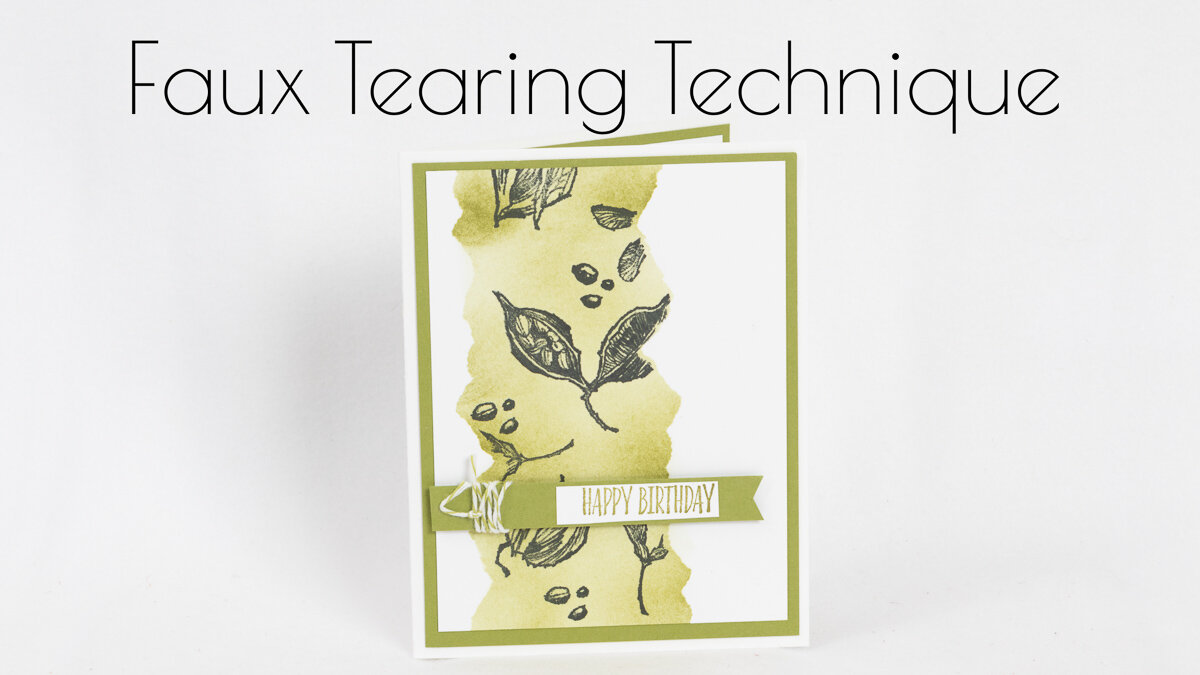 TUESDAY TIP: THE FAUX TEARING TECHNIQUE