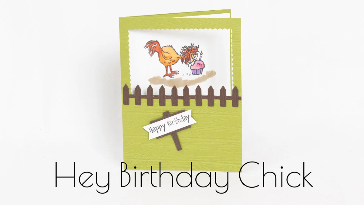 EASY FANCY FOLD WITH HAPPY BIRTHDAY CHICK