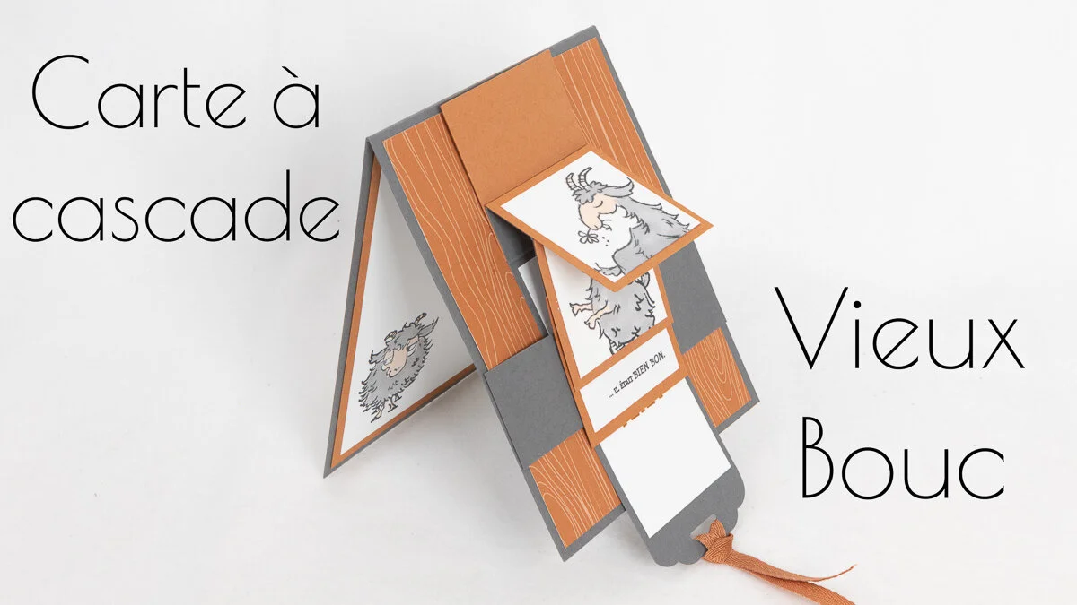 UNE CARTE À CASCADE AVEC VIEUX BOUC