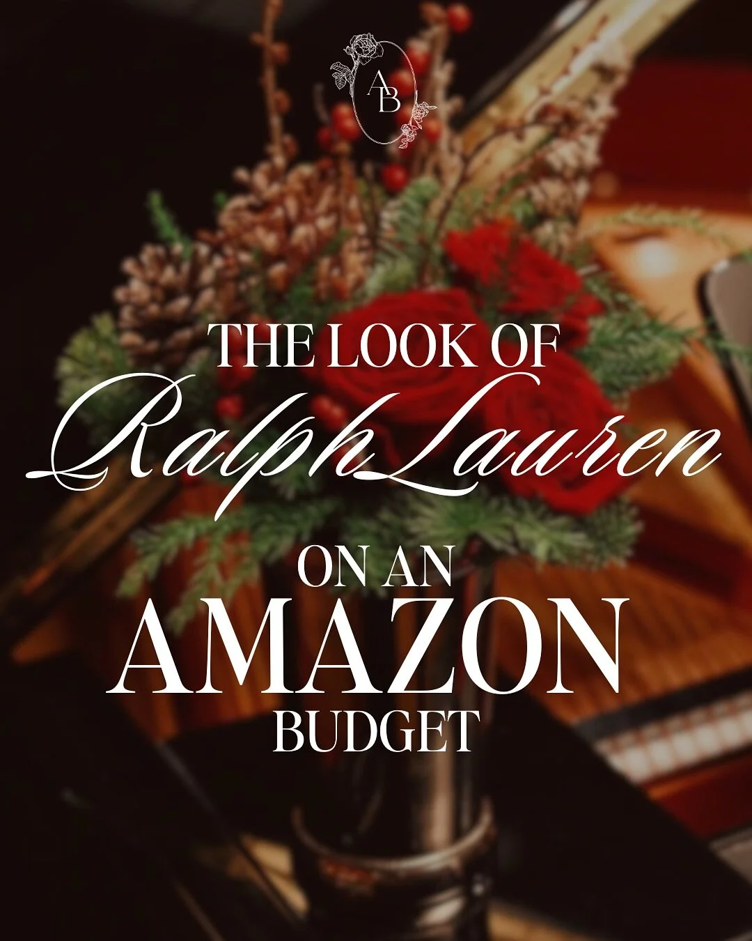 🐎The Ralph Lauren Christmas d&eacute;cor aesthetic is trending &mdash; and it&rsquo;s easier than you might think to incorporate it in your home! 
Plaid, velvet, brass, and candlelight &mdash; all curated and family-friendly. 
➡️Comment PLAID to get