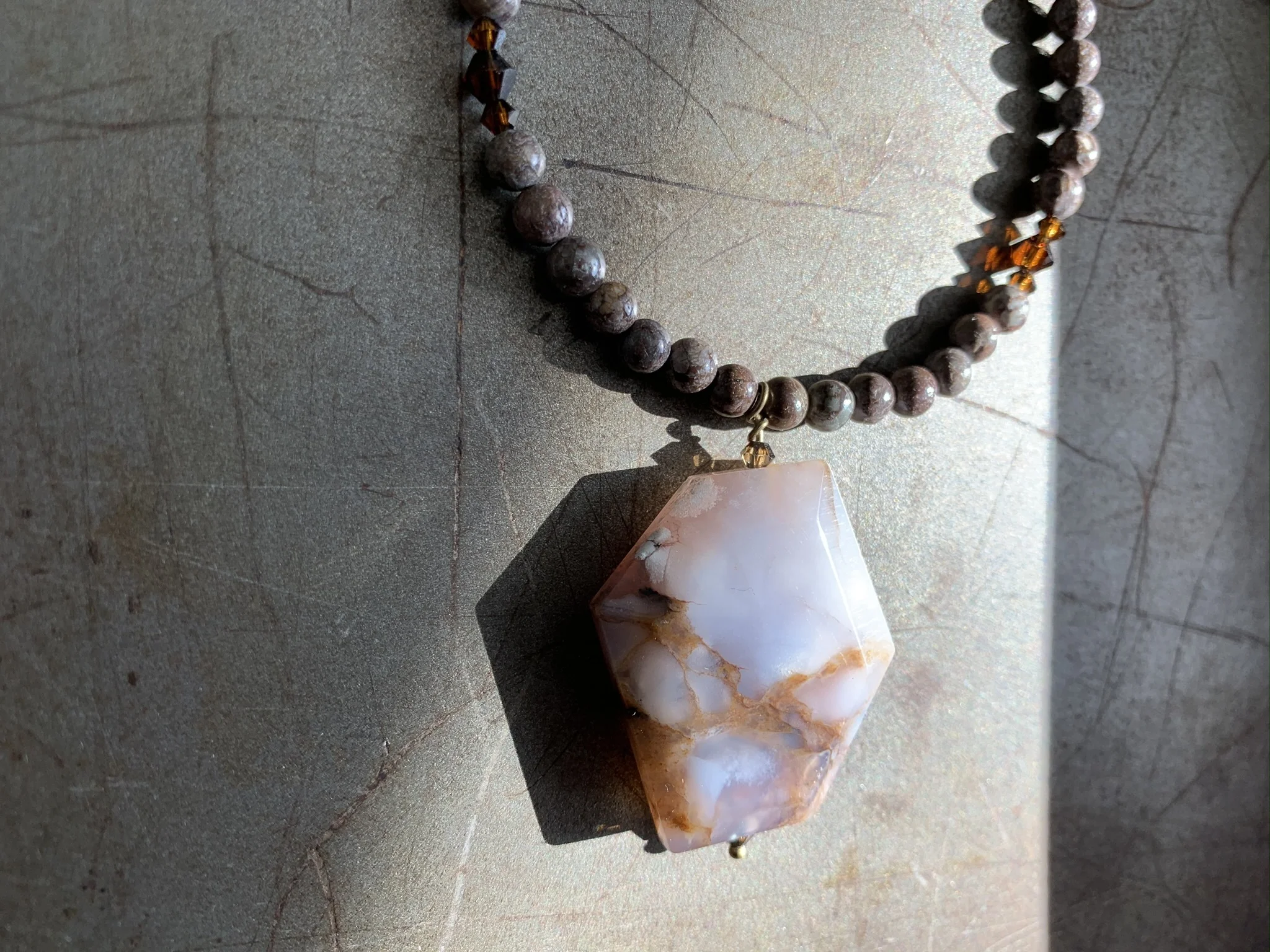 New Brazil Agate Necklace