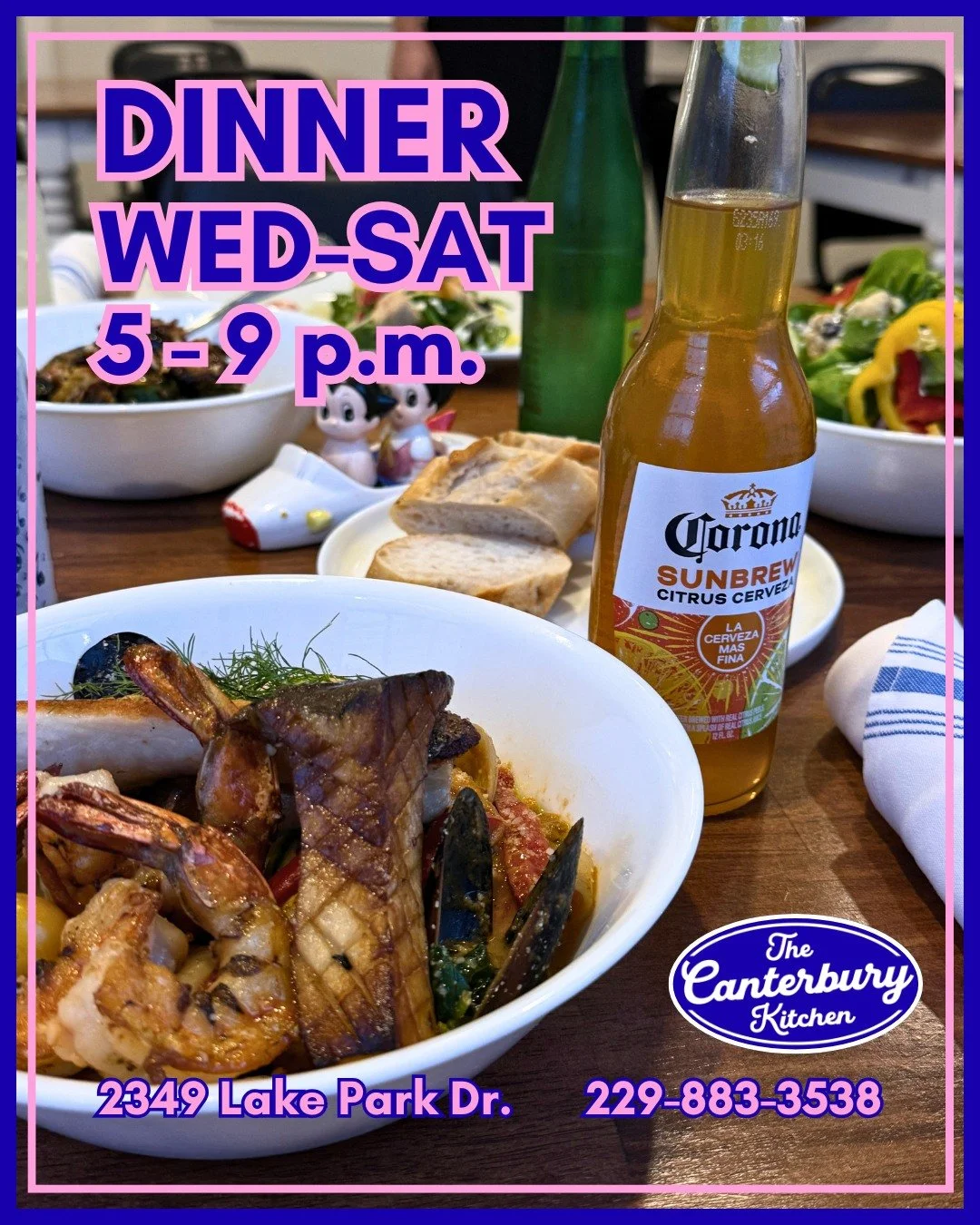 Dinner is the best way to kick off the weekend! Stop by for some delicious food 🤤🍽🍻
.
.
.
229-883-3538
2349 Lake Park Dr.
OPEN DAILY
Lunch: Sun-Fri
10:30 a.m. - 2 p.m.
Dinner: Wed-Sat
5 - 9 p.m.
Brunch: Saturdays
10:30 a.m. - 2 p.m.
We can&rsquo;t