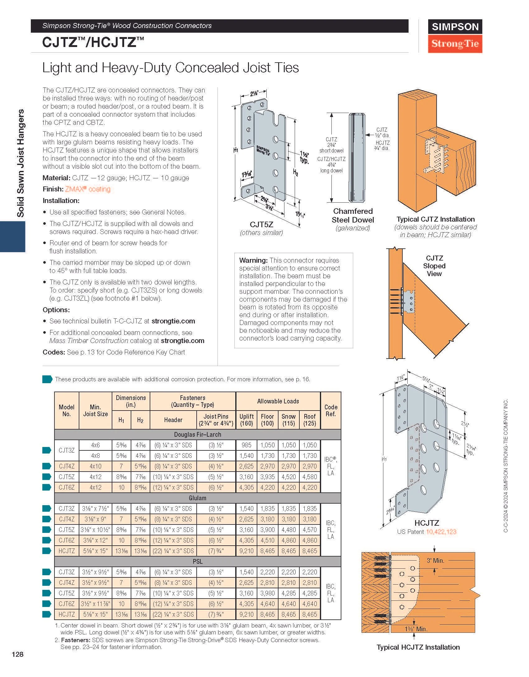 Wood Construction Connectors catalog — 2024