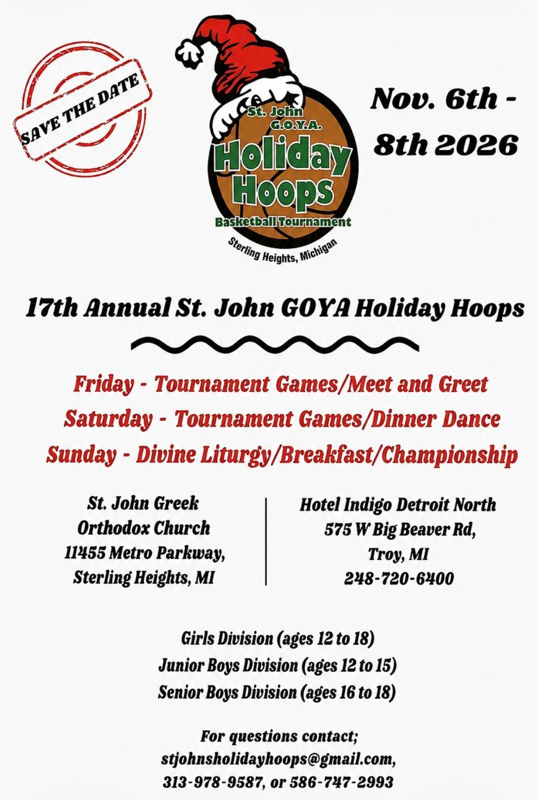 17th Annual Holiday Hoops Basketball Tournament