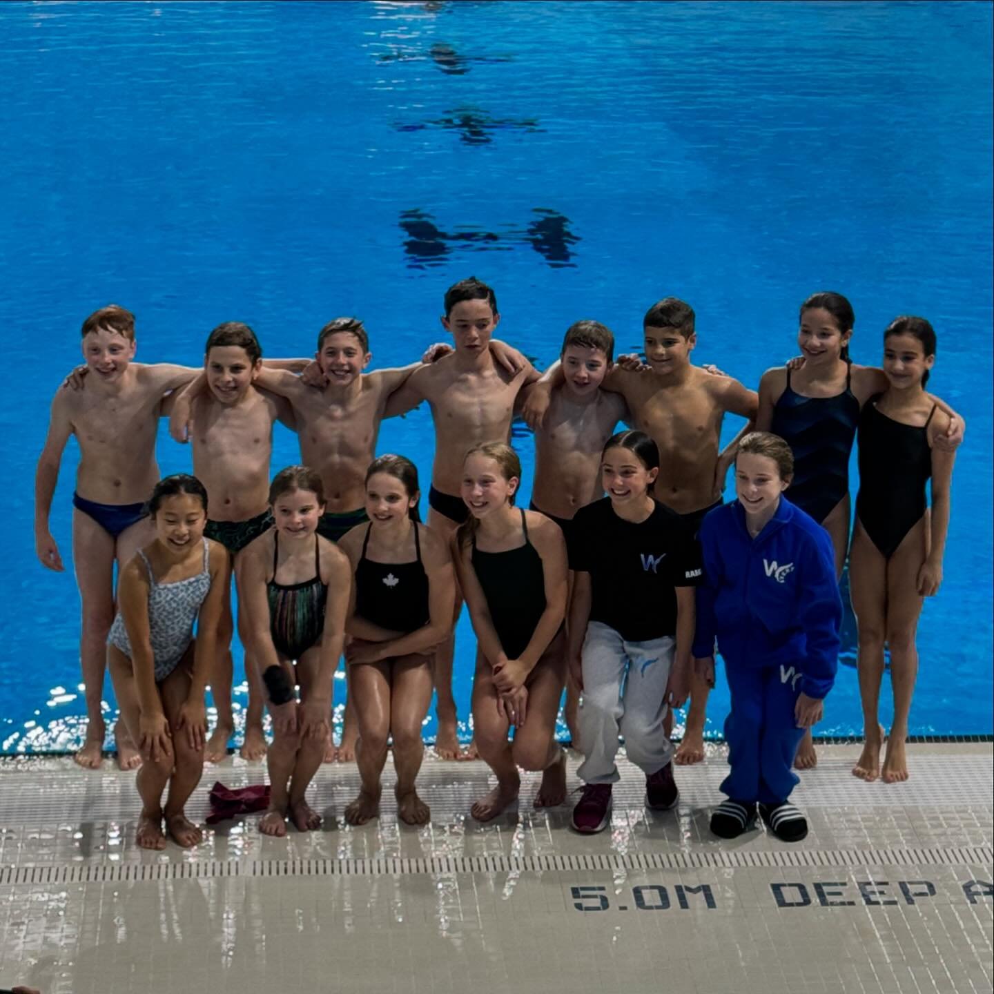 Day two of the HPAD assessment camp: 1) Group shot 2) Ontario boys showed up in matching Ontario coloured suits 3) Lots of coach tips 4) Even more diving 5) Final pep talk.  #diving #wefly #plushaut #platformdiving  #springboarddiving #ripit #trainin