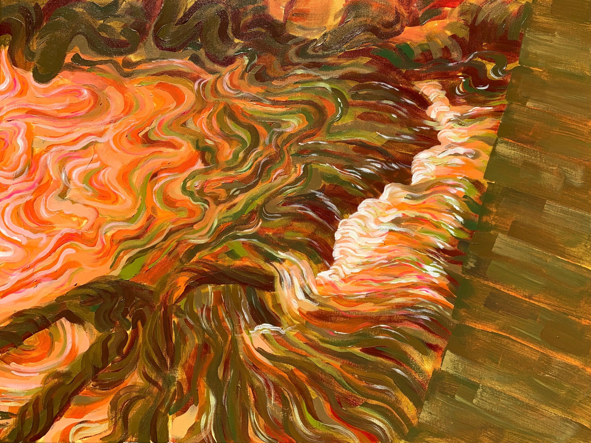 river 11, 40” x 30”