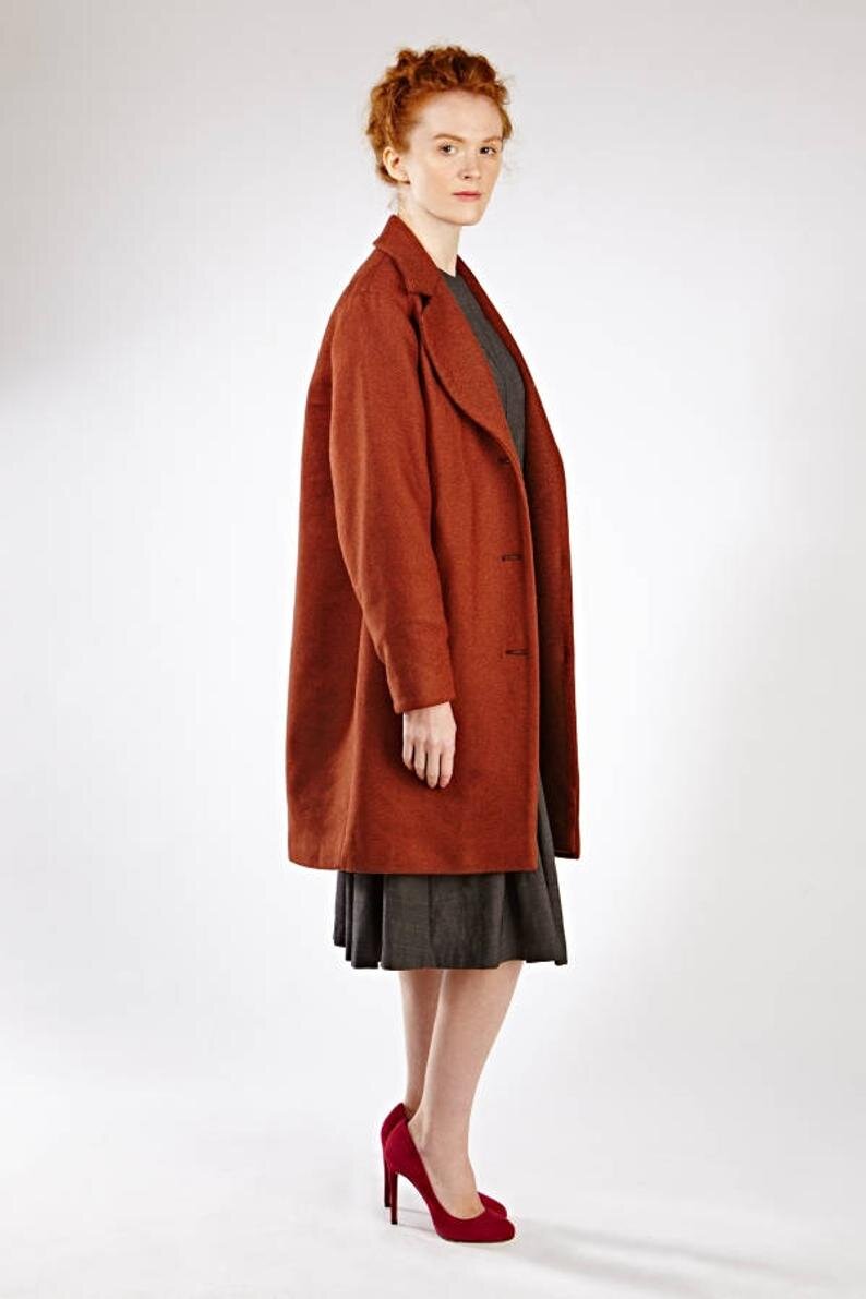 rust coat womens