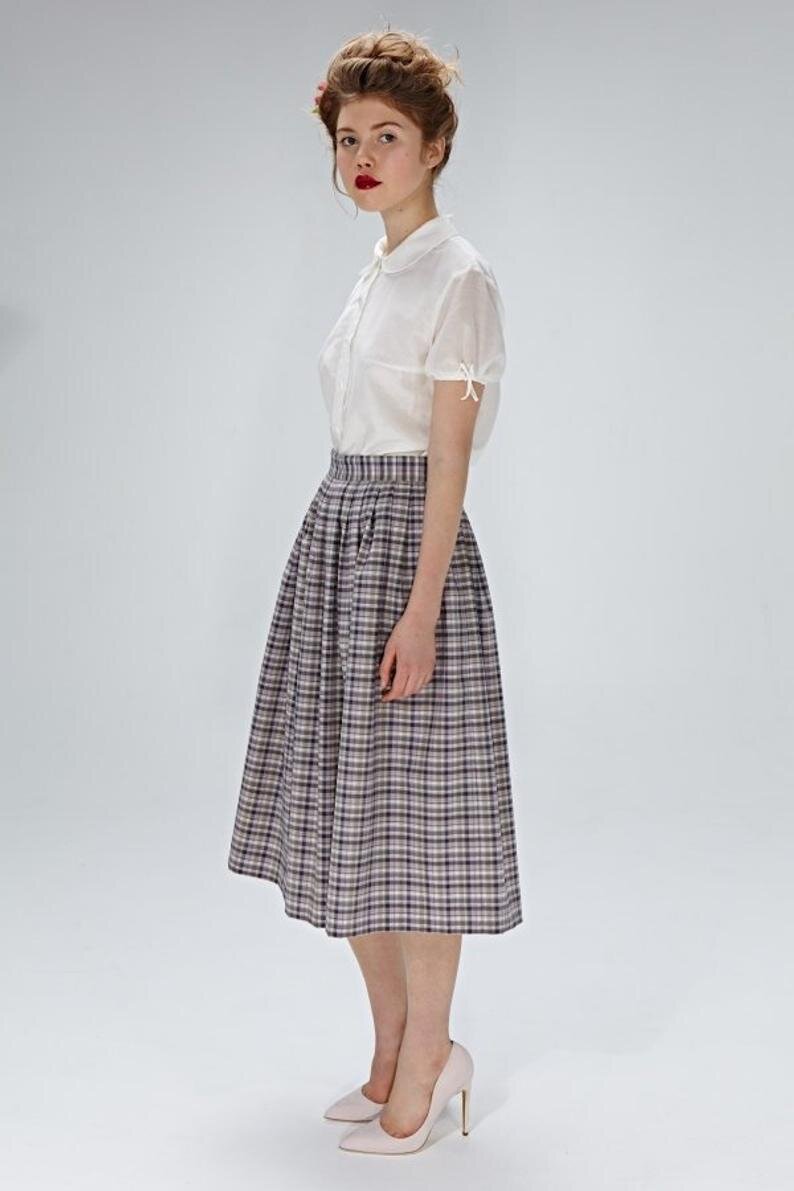 pleated winter skirt