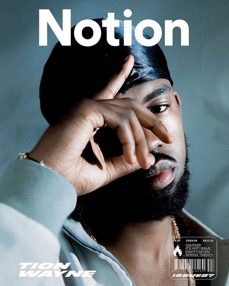 Tion Wayne For Notion Issue 87