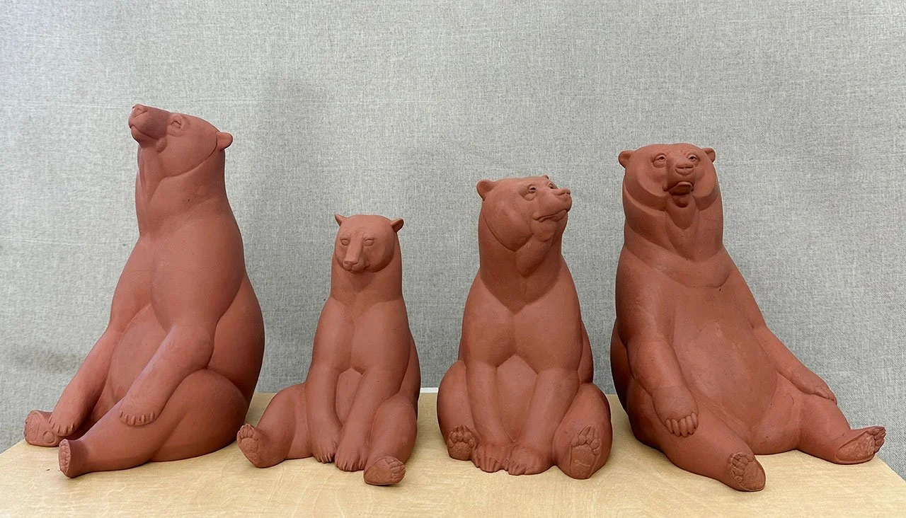 joshua-tobey-bronze-sculpture-american-bears-black-bear-grizzly-bear-brown-bear-polar-bear-front.jpg