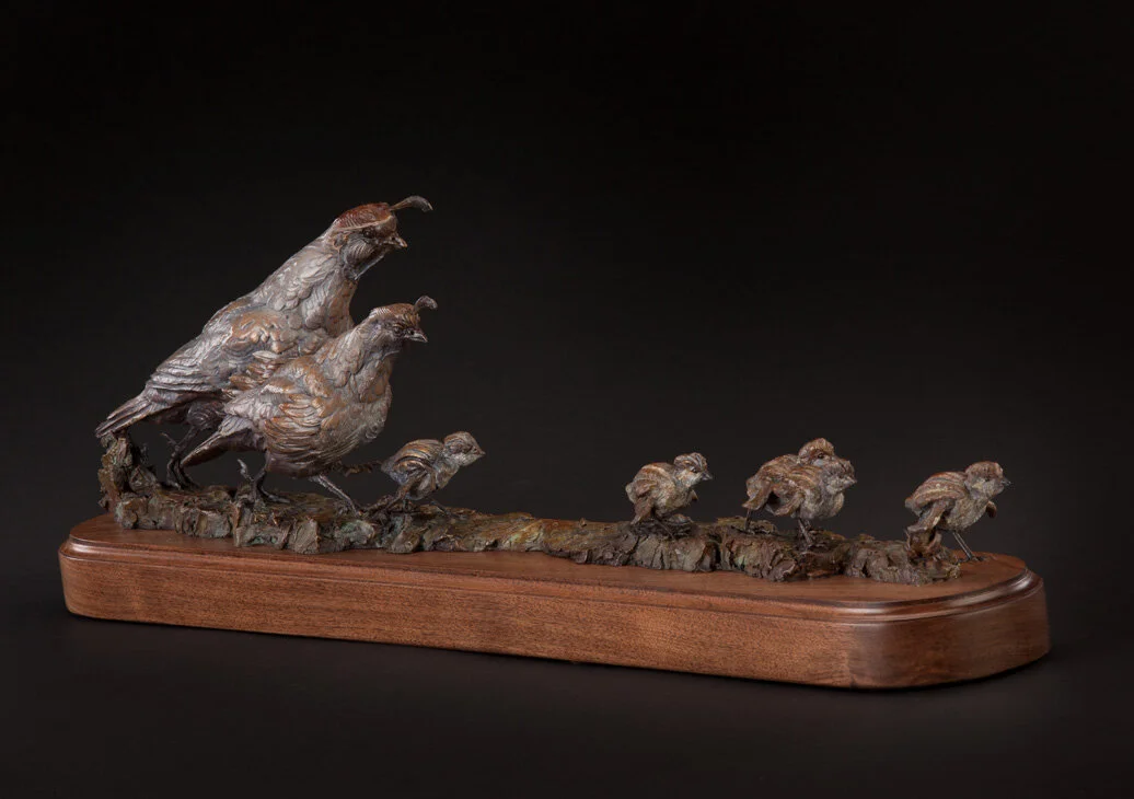 Ken-Rowe-Bronze-Sculpture-Quails _ Cheep Transportation_Reverse-34.jpg