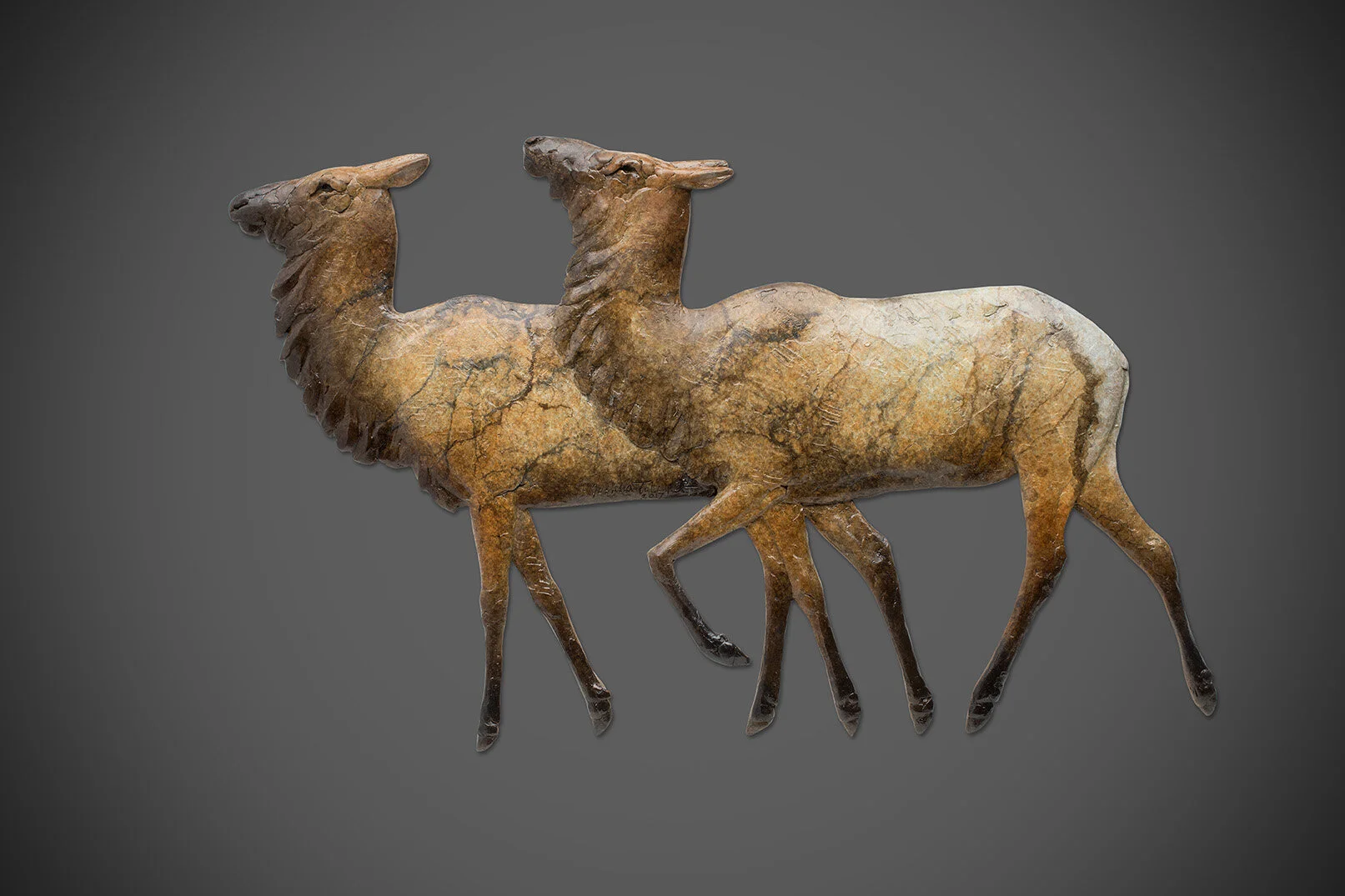 Two Cows-BasRelief_Elk_JoshTobey-bronze-sculpture.jpg