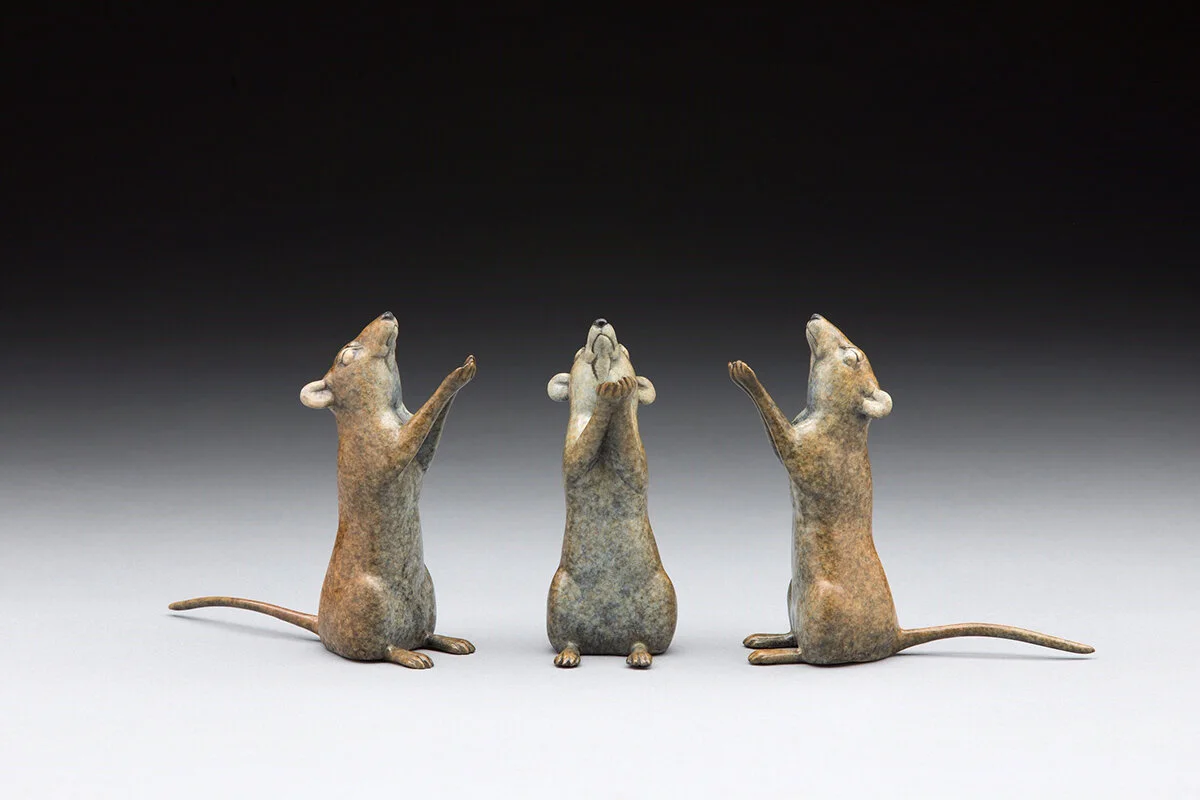 Joshua-Tobey-Bronze-Sculpture-Mouse-Freeloader-Front.jpg