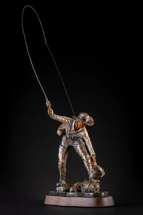 Ken-Rowe-Bronze-Sculpture-Fisherman-How Time Flies-Front-view-2.jpg