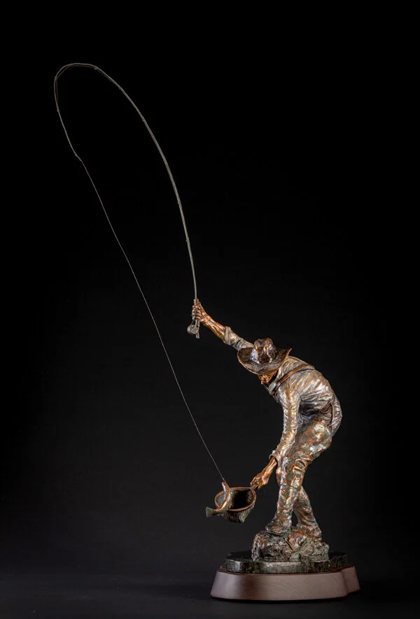 Ken-Rowe-Bronze-Sculpture-Fisherman-How Time Flies-Front-view.jpg