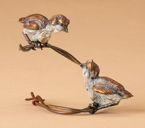 Ken_Rowe_Bronze_Sculpture_Cheep_Talk_View_Two_600.jpg