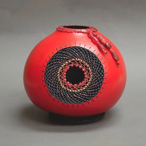 Shirley-Eichten-Albrecht-Original-Sculpture-Mixed-Media-Gourd-Art-Shimmering-Red.jpg
