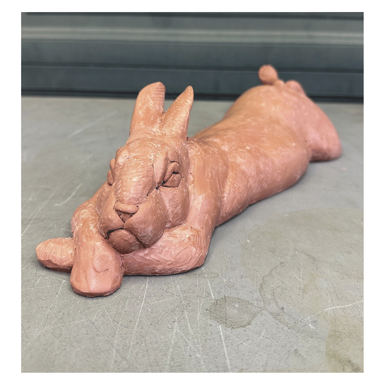 Bunny Laying on Belly- Precast