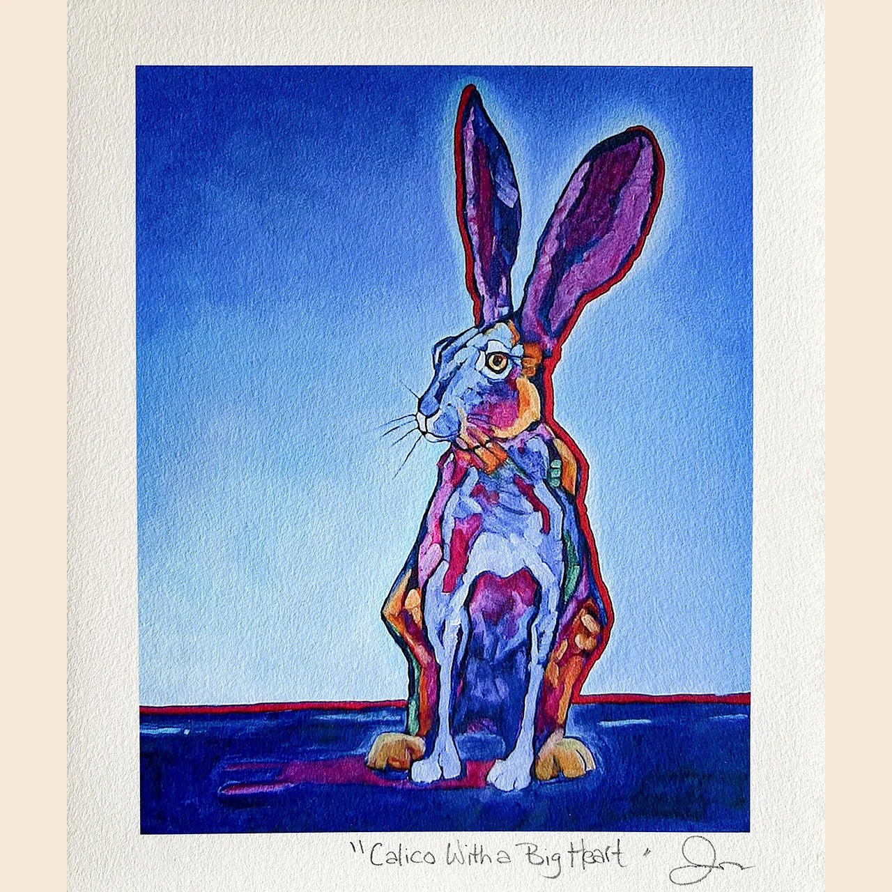 Fine Art Print- Calico with a Big Heart