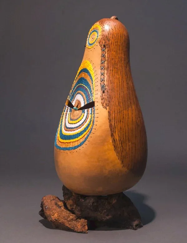 Shirley-Eichten-Albrecht-Sculpture-Mixed-Media-Gourd-Young-Maiden-Side-View.jpg