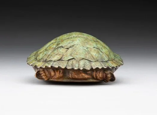 Joshua-Tobey-bronze-sculpture-Turtle-Shelter in Place-Back View.jpg