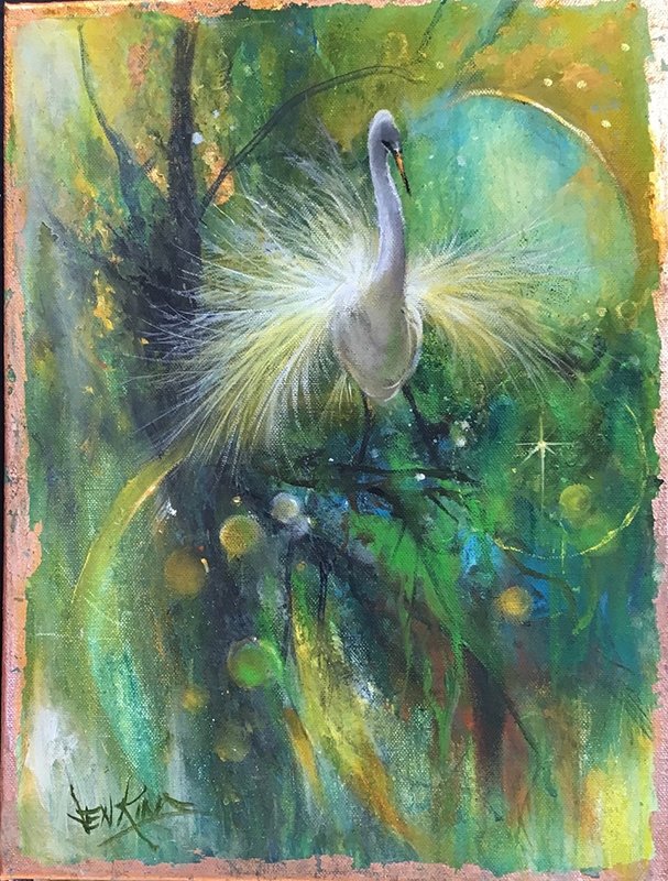 Celestial Encounter (Egret)