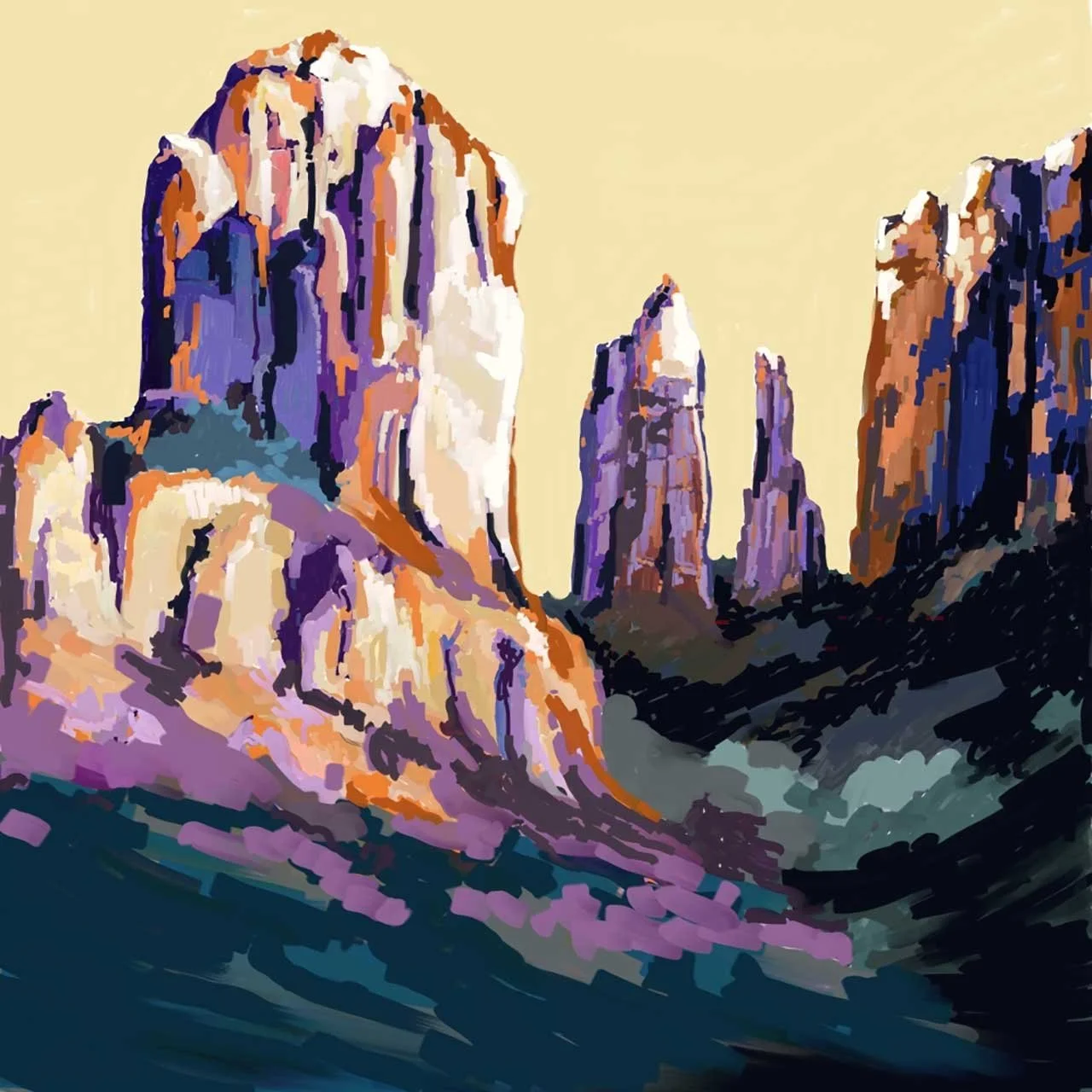 Cathedral Rock, Impressionistic