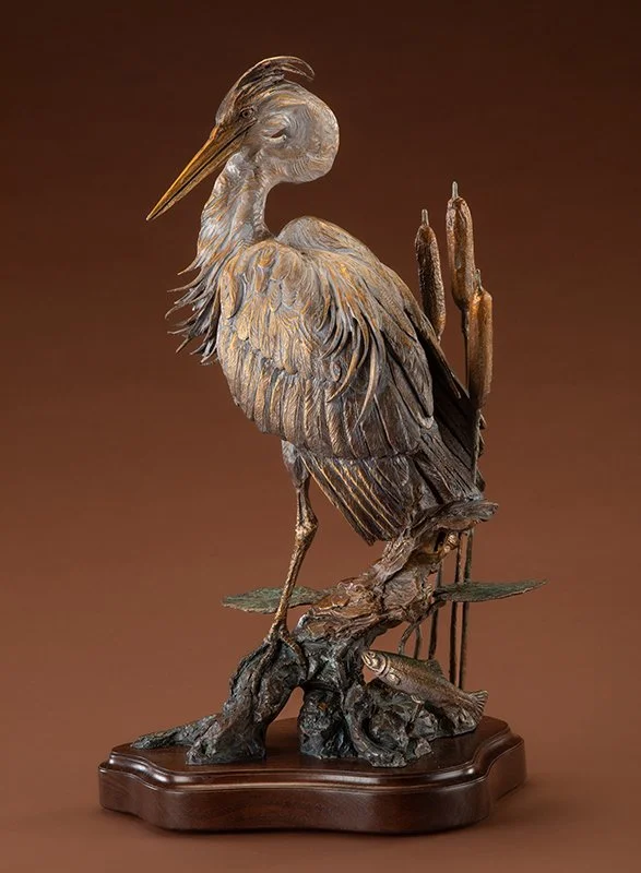 The Waiting Game_Heron_Bronze_Ken_Rowe_800.jpg
