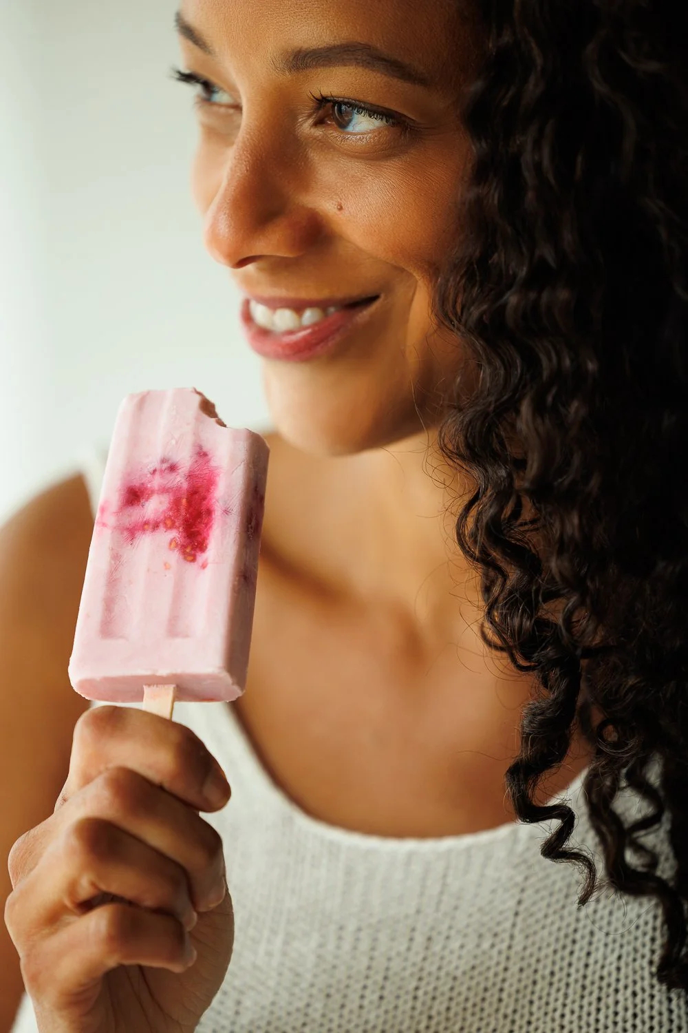 Popsicles crémeux à la framboise