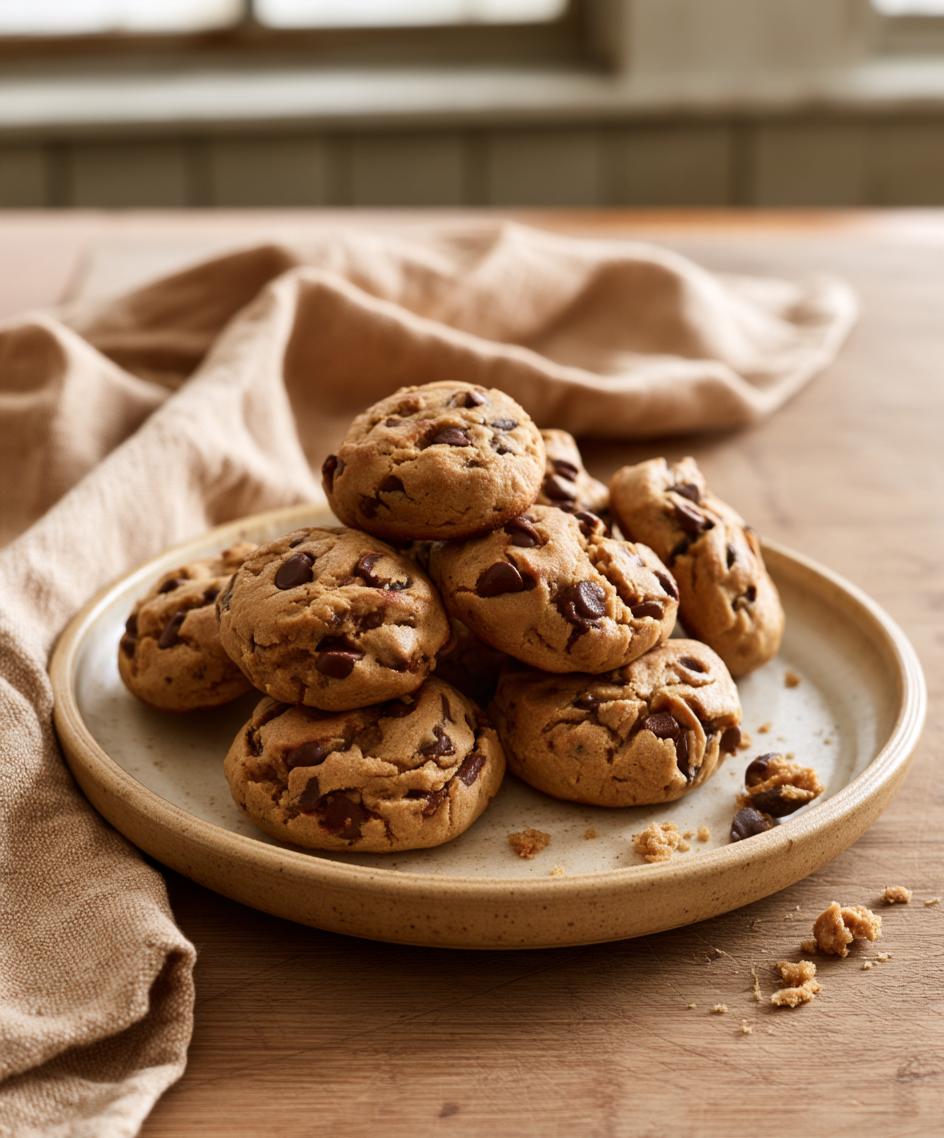Biscuits protéinés au beurre d’arachide &amp; choco