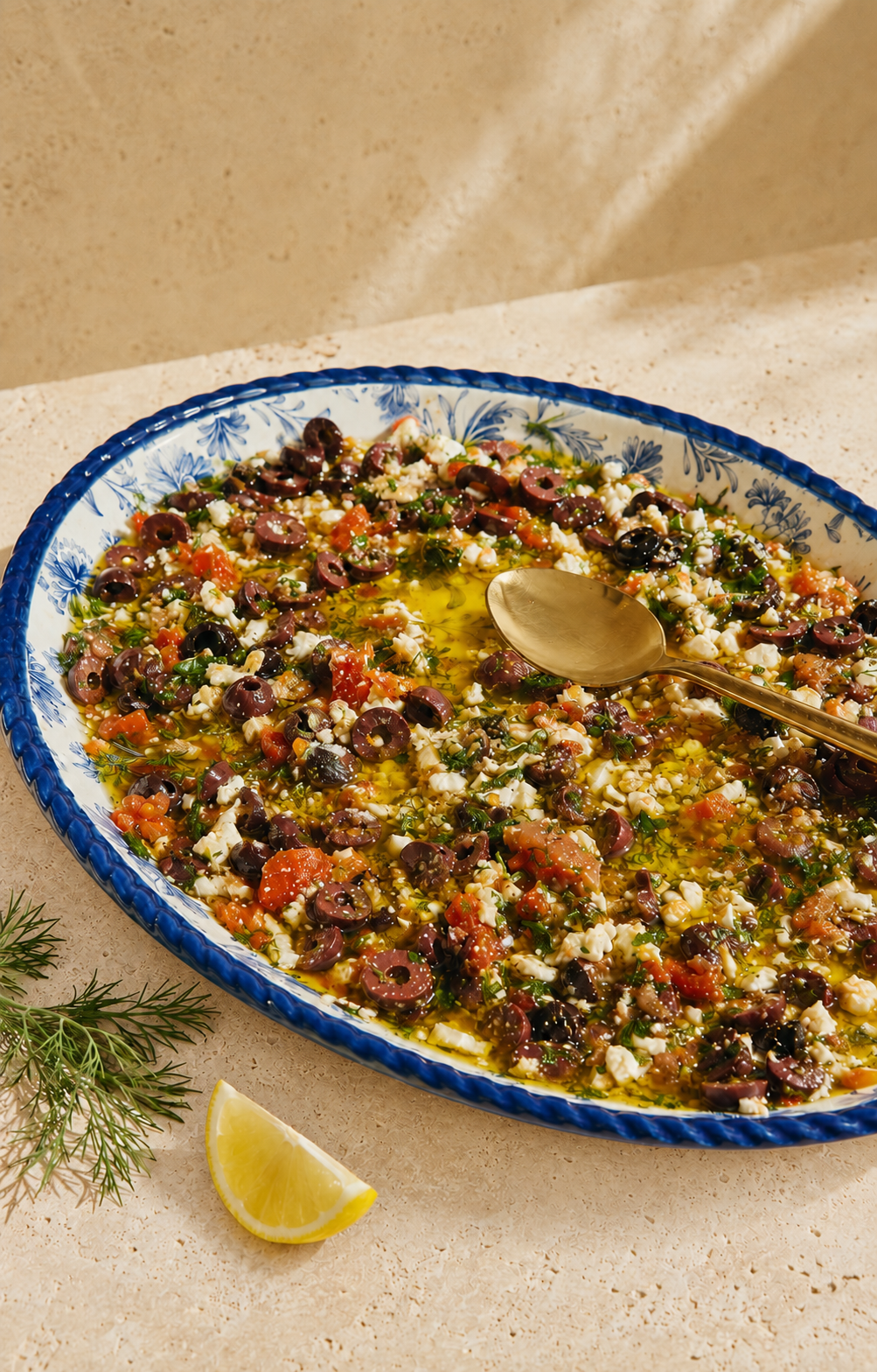 Olives apéro à la grecque