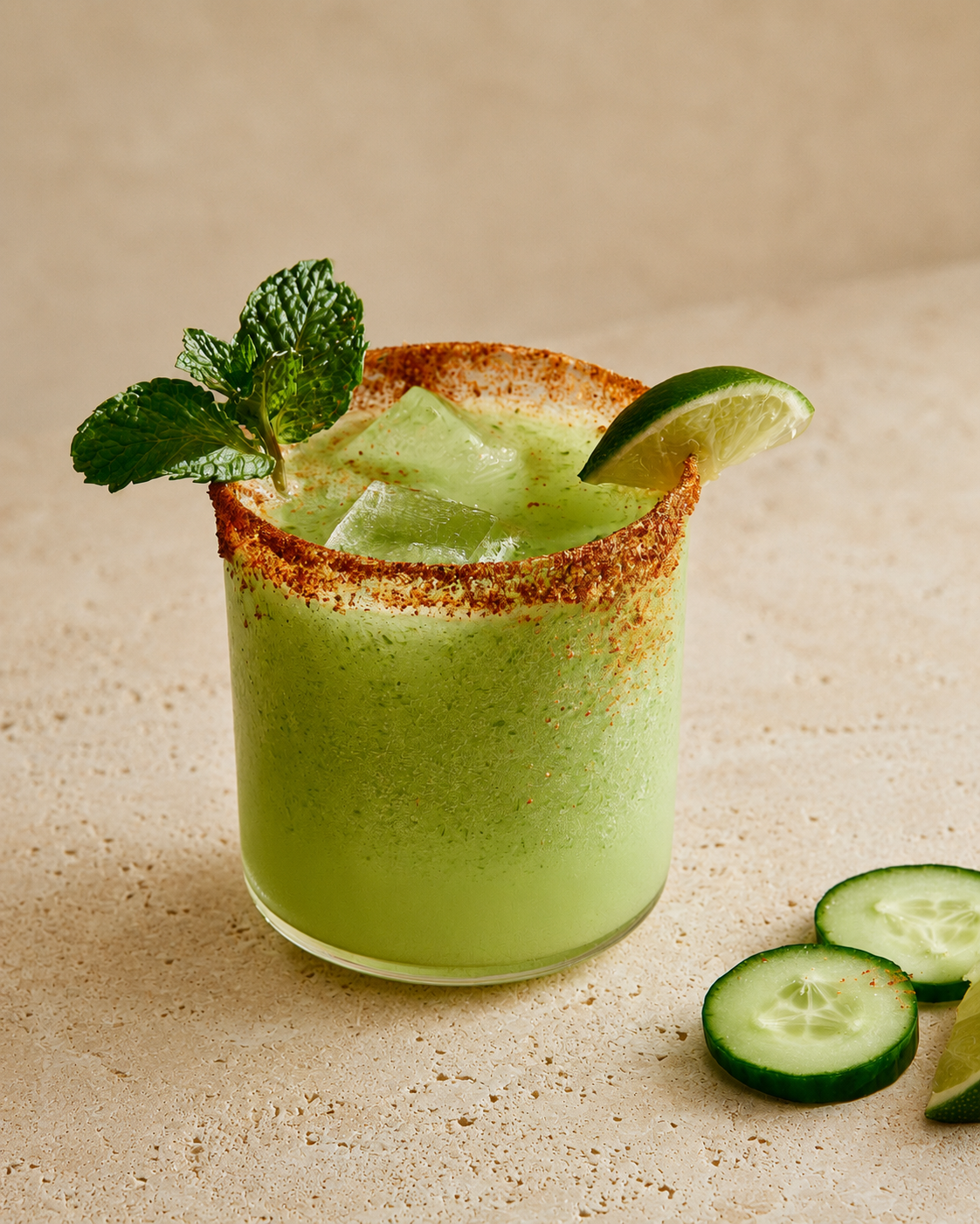 Jus de concombre, lime &amp; menthe