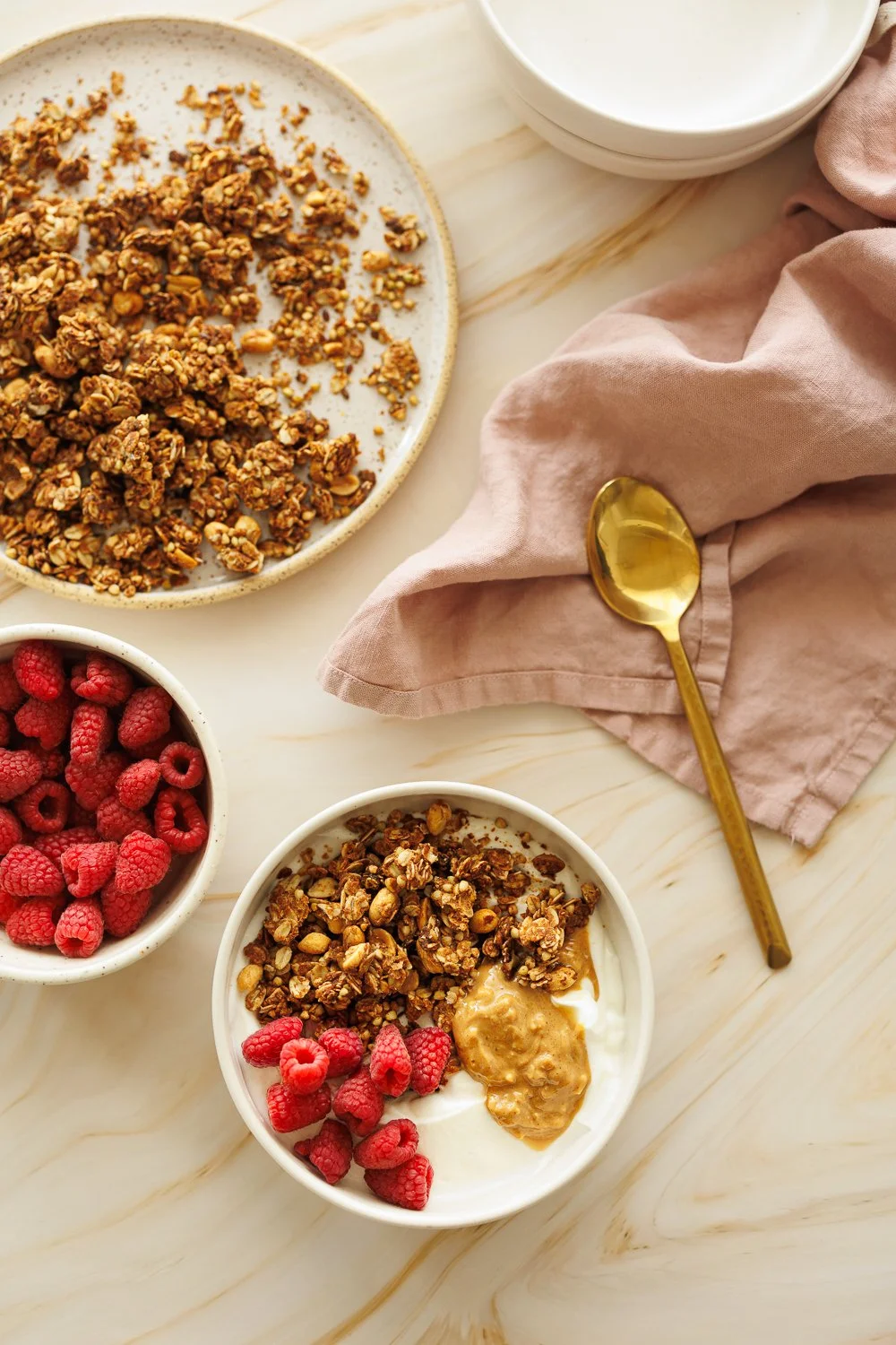 Granola au beurre d'arachide &amp; sarrasin