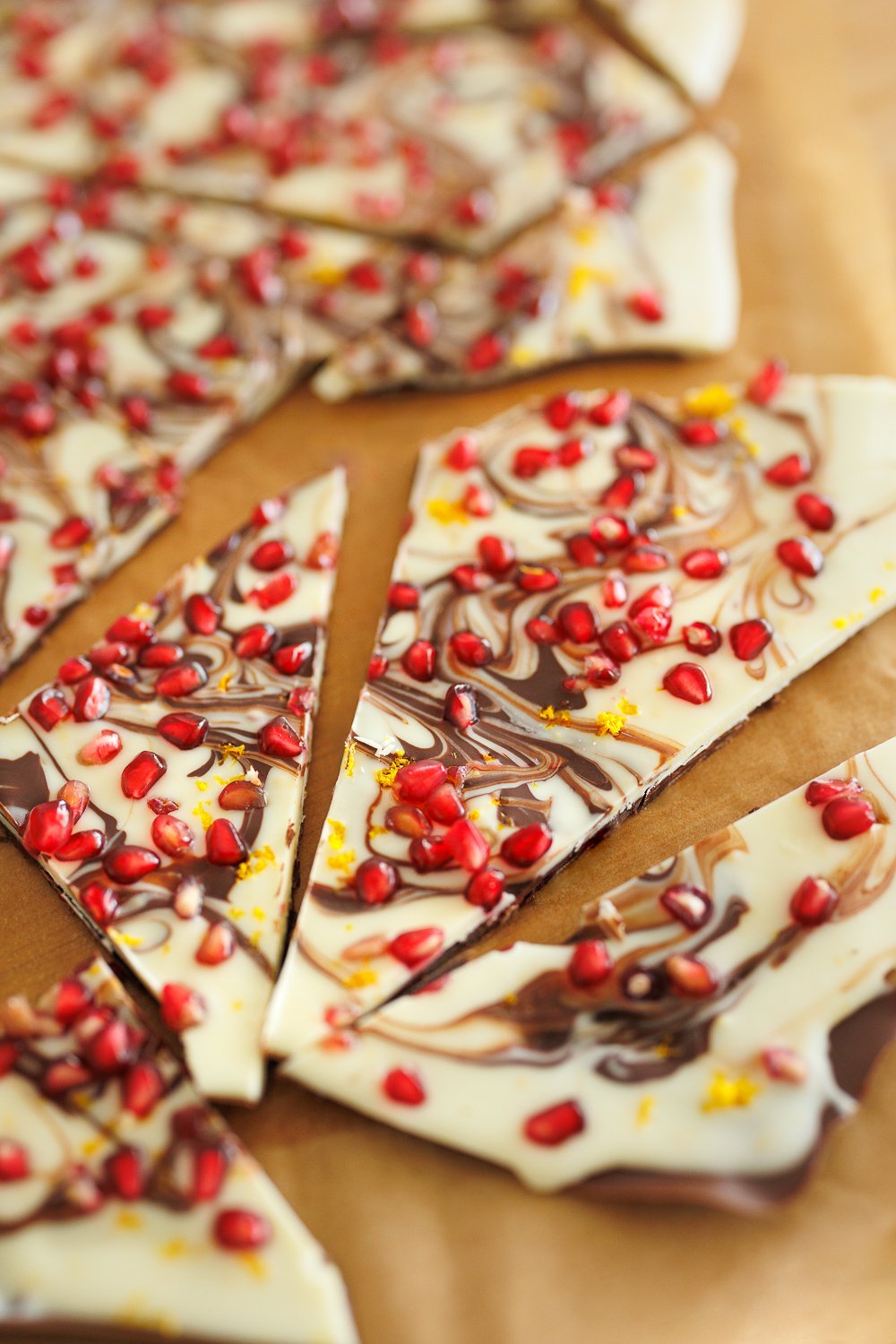 Écorces festives au chocolat