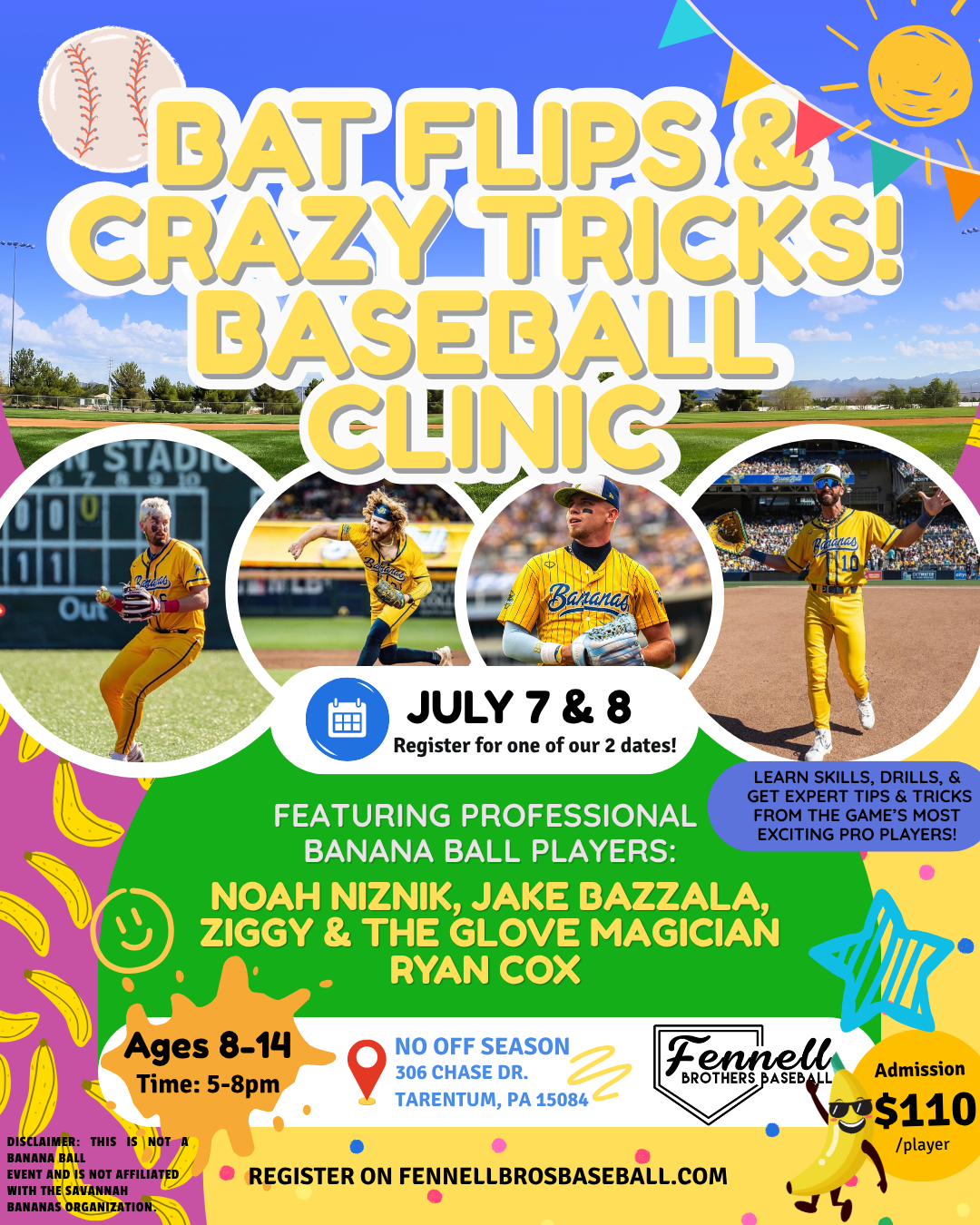 Bat Flips & Crazy Tricks: Baseball Clinic
