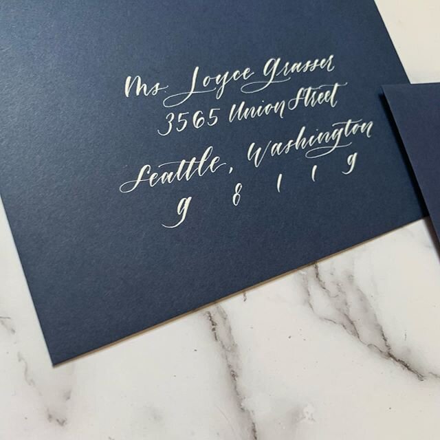 4/4
⠀
A LA CARTE SERVICES
⠀
For maximum flexibility and to fit every event need, I offer each of the following calligraphy services individually, no package necessary!
⠀
◈ Outer envelopes
◈ Inner envelopes
◈ Place Cards OR Escort Cards
◈ Vows
◈ Custo
