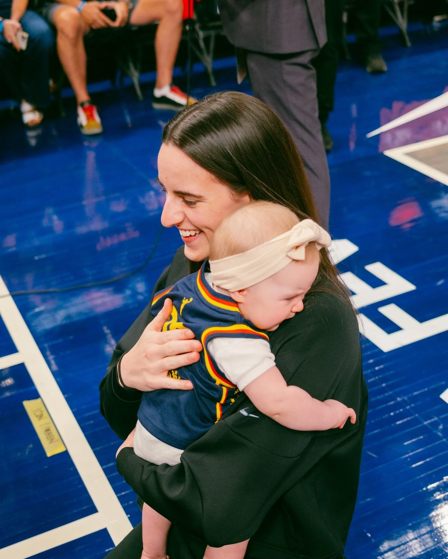 Baby whisperer @caitlinclark22