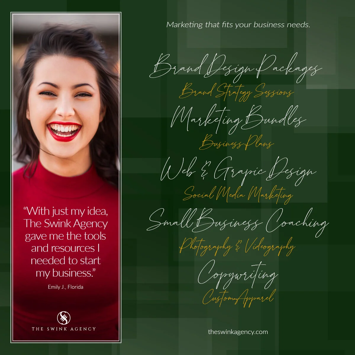 The Swink Agency™️ Luxury Marketing + Brand Design Agency